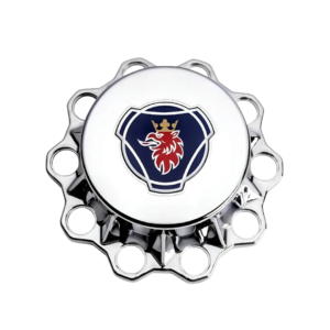 Tampa Cubo Truck Scania Cromada Emblema