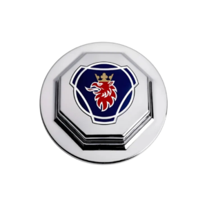 Tampa Cubo Dianteiro Scania Série 4 Cromada Emblema Resinado