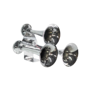 Buzina de Ar 3 Cornetas Som de Trem Forte Bivolt (12V/24V)