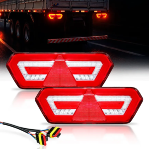 Par Lanterna Traseira LED Guerra Diamond 3 Bivolt com Chicote