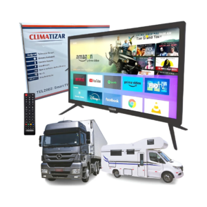 Smart TV Android 19" Quadrivolt para Caminhão e Motorhome