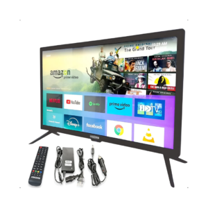 Smart TV Portátil 24” Quadrivolt Wi-Fi Caminhão Motorhome