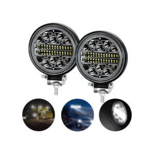 Par Farol Milha LED 34 LEDs 102W 12/24V Redondo