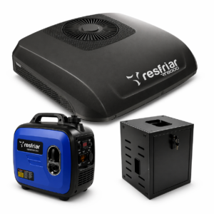 Kit Ar Condicionado Elétrico RT8000 Resfriar + Gerador + Caixa Metálica -12V/24V