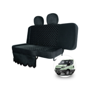 Kit Sofá Cama Carona Iveco Daily até 2019 Suede Cama Gaúcha